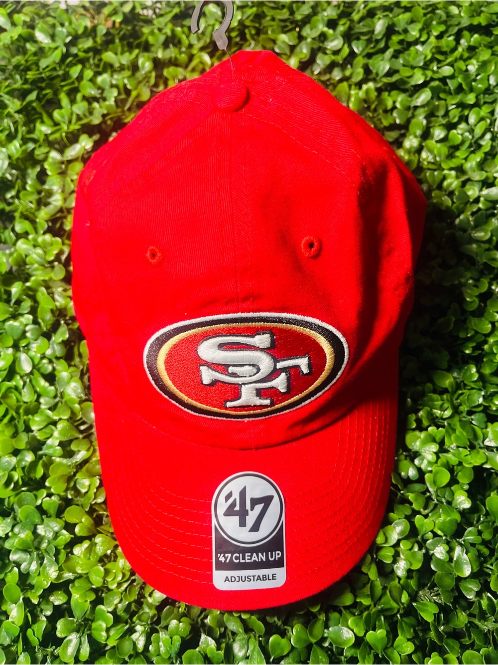 47 San Francisco 49ers Red Adjustable Logo Cap